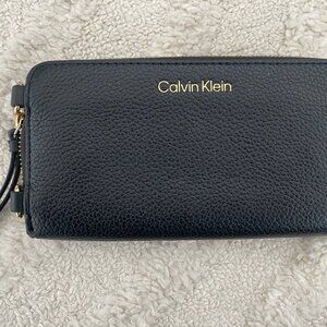 Black Calvin Klein Zip Wallet